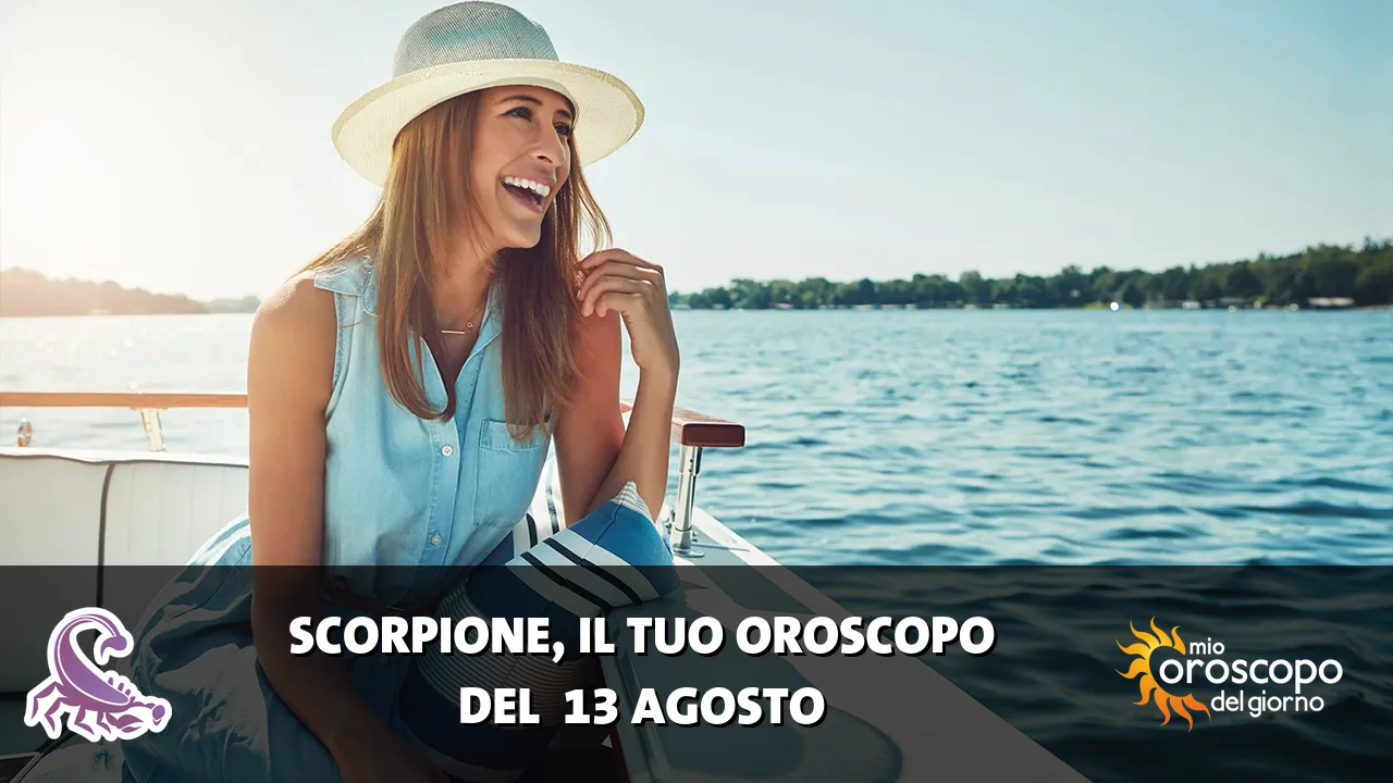 Oroscopo dello Scorpione du giovedì 13 agosto 2026