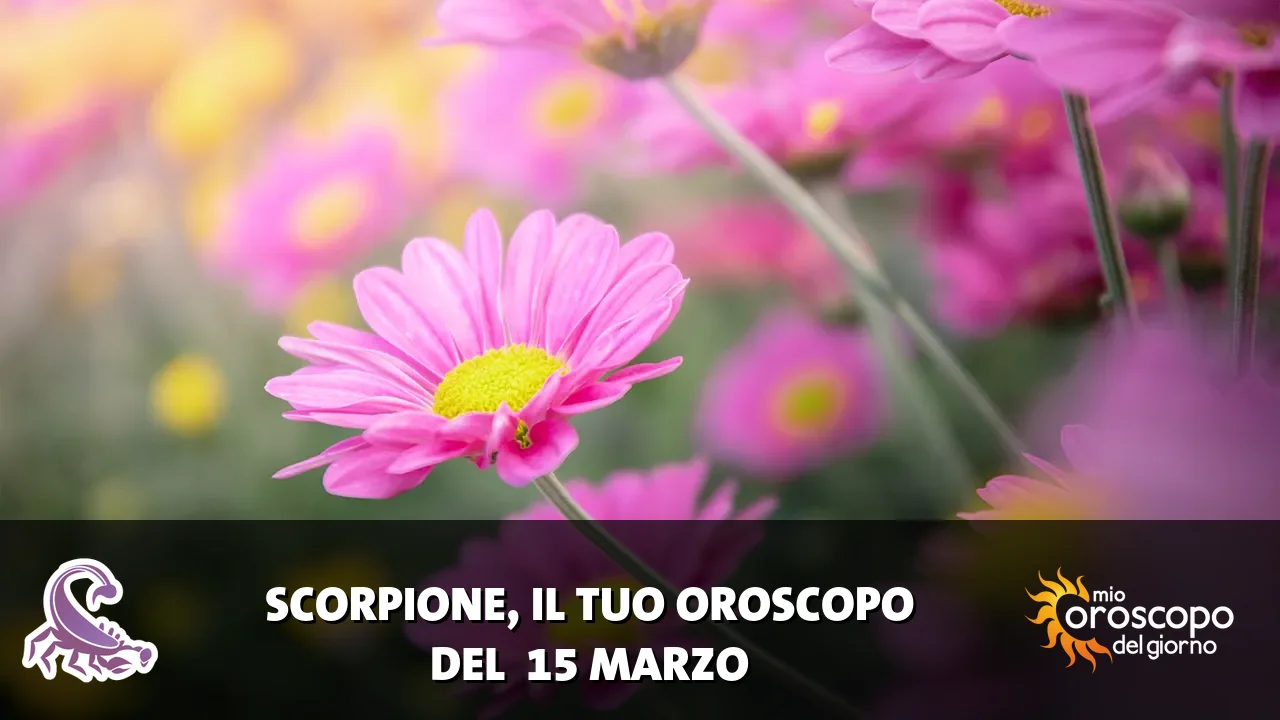 Oroscopo dello Scorpione du domenica 15 marzo 2026