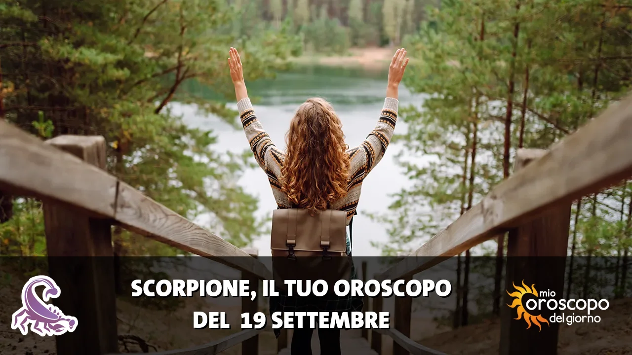 Oroscopo dello Scorpione du sabato 19 settembre 2026