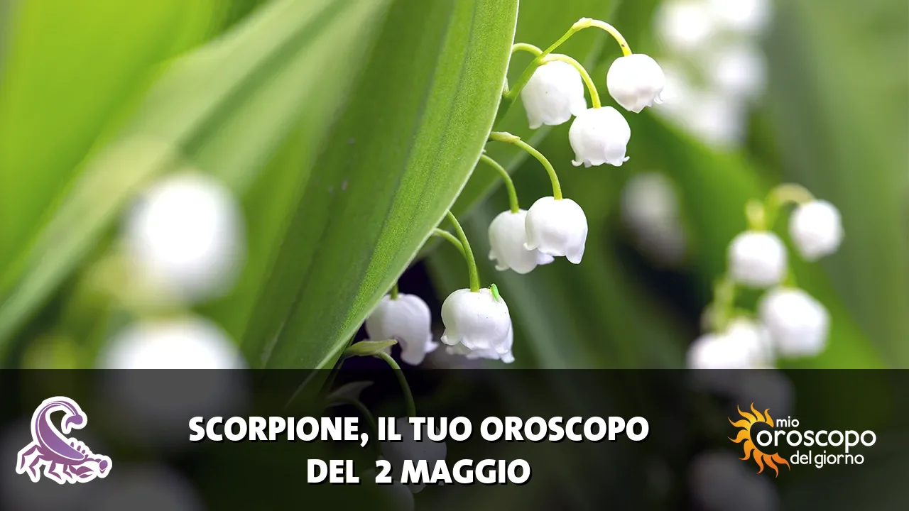 Oroscopo dello Scorpione du sabato 2 maggio 2026