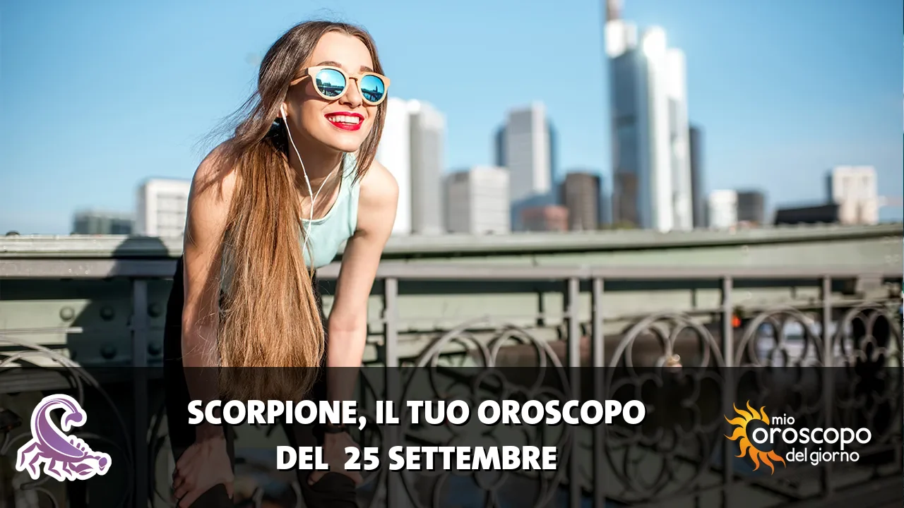 Oroscopo dello Scorpione du venerdì 25 settembre 2026