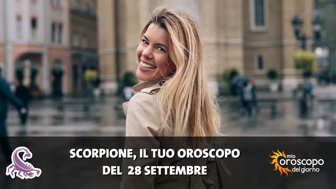 Oroscopo dello Scorpione du lunedì 28 settembre 2026