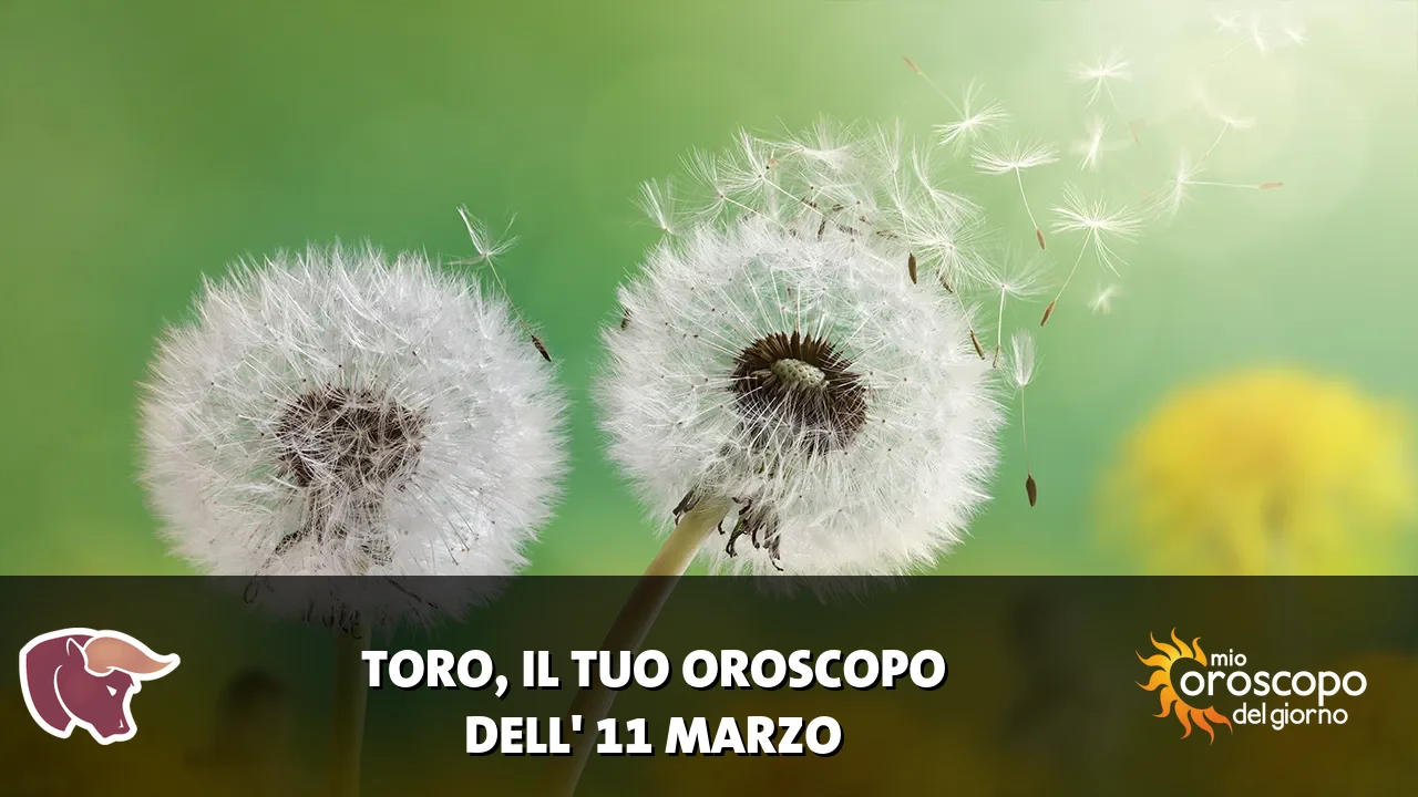 Oroscopo del Toro du mercoledì 11 marzo 2026