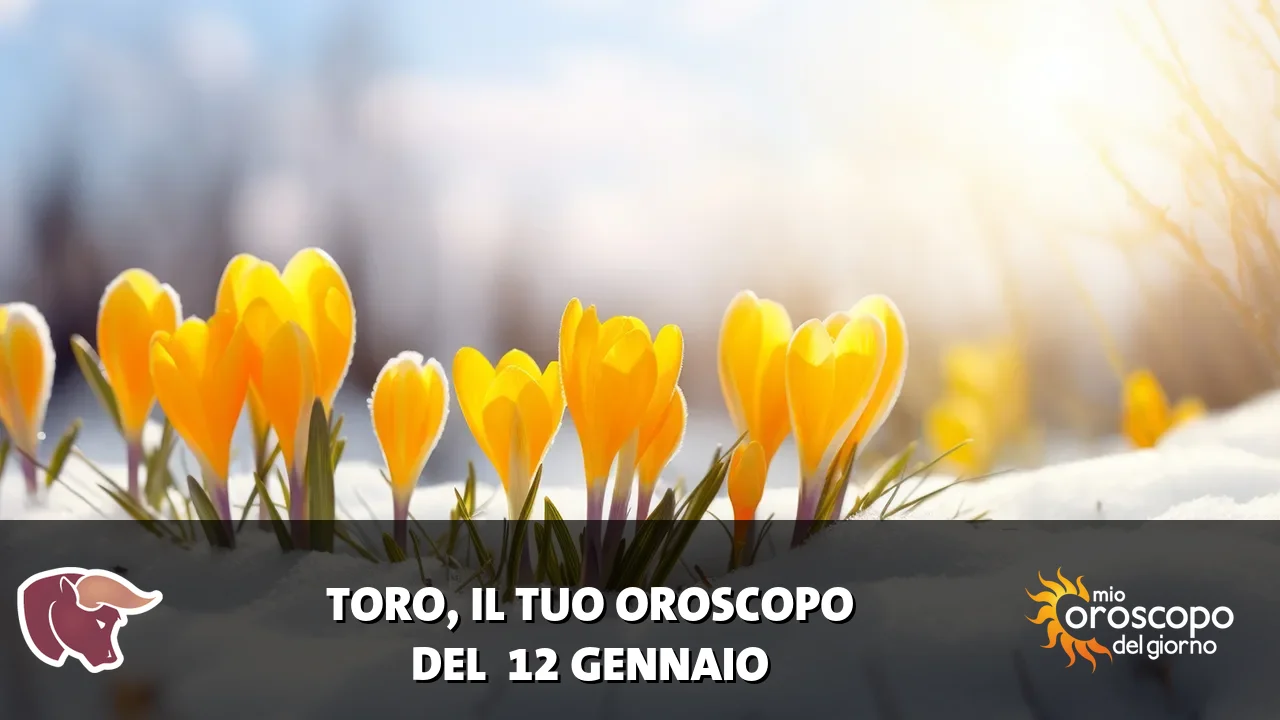 Oroscopo del Toro du lunedì 12 gennaio 2026