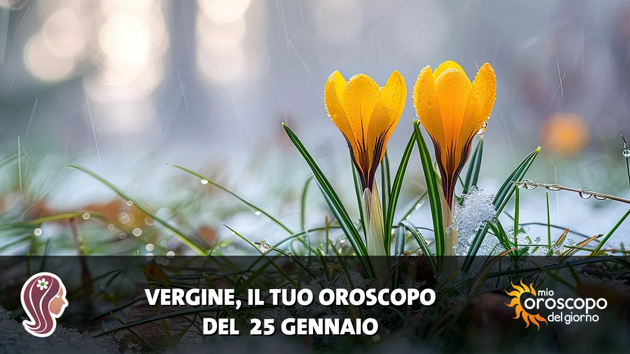 Oroscopo della Vergine du domenica 25 gennaio 2026