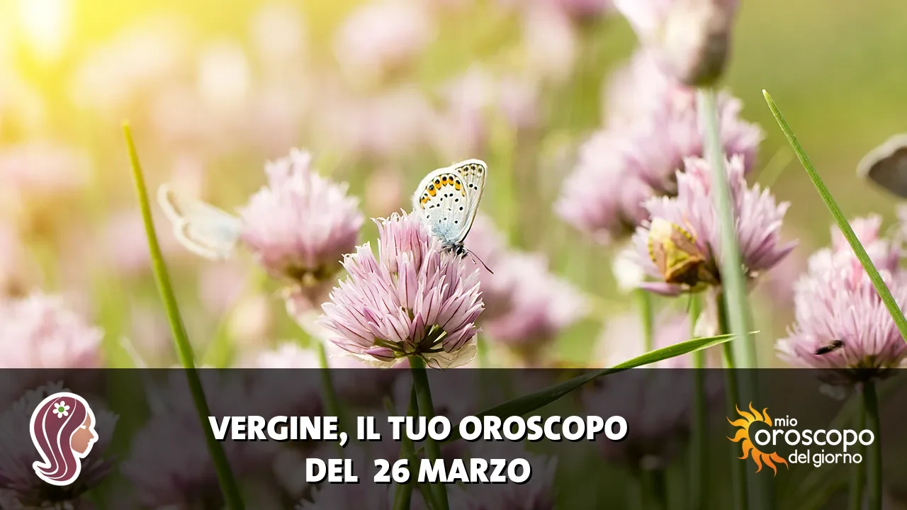 Oroscopo della Vergine du giovedì 26 marzo 2026